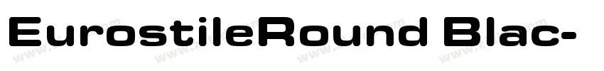 EurostileRound Blac字体转换